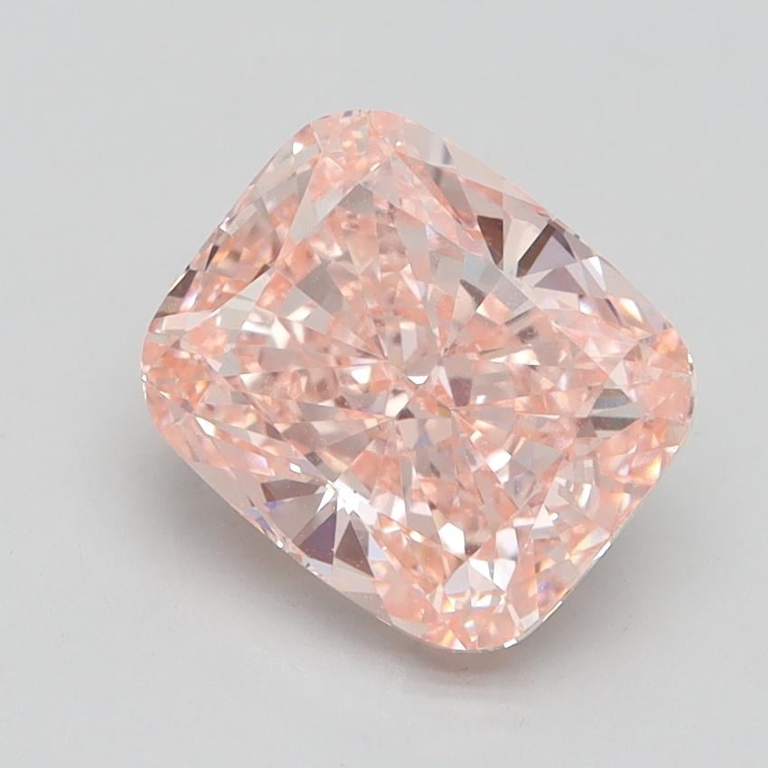 2.70 Ct. Fancy Intense Pink Cushion Lab Grown Diamond