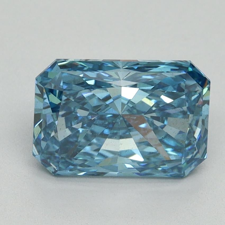 2.18 Ct. Fancy Vivid Blue Radiant Lab Grown Diamond