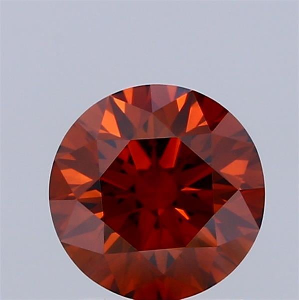 1.28 Ct. Fancy Deep Brownish Orange Round Lab Grown Diamond