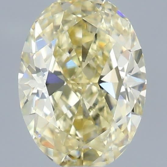 1.04 Ct. Fancy Yellow Oval Lab Grown Diamond