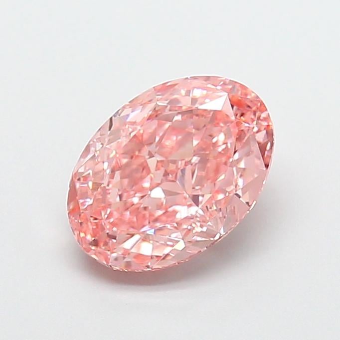 2.05 Ct. Fancy Vivid  Pink Oval Lab Grown Diamond