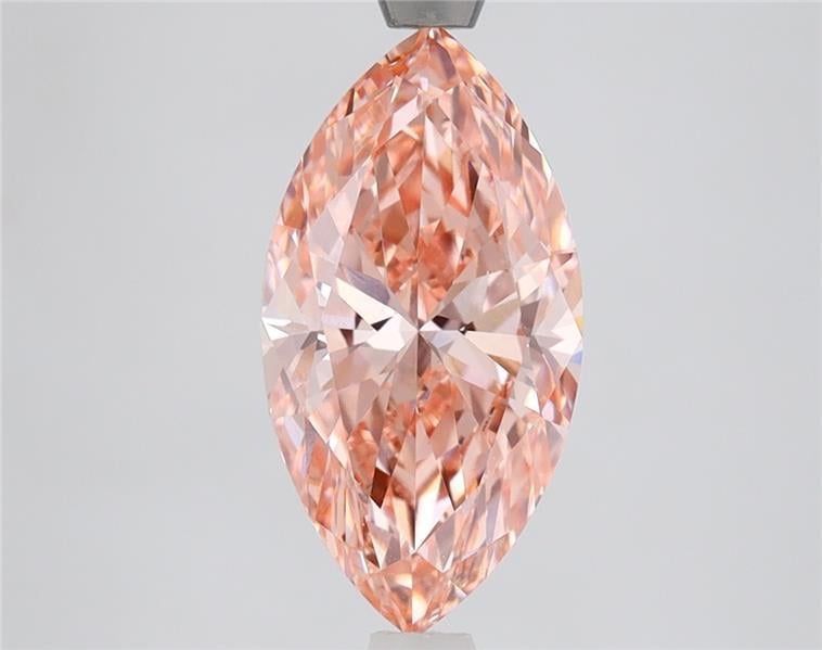 2.06 Ct. Fancy Vivid Pink Marquise Lab Grown Diamond
