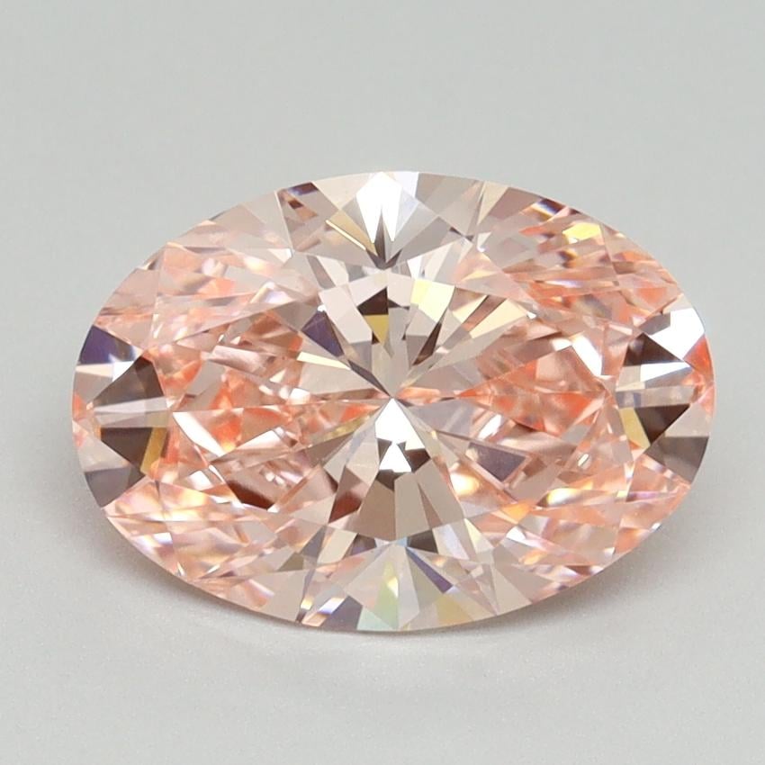 2.19 Ct. Fancy Vivid Pink Oval Lab Grown Diamond