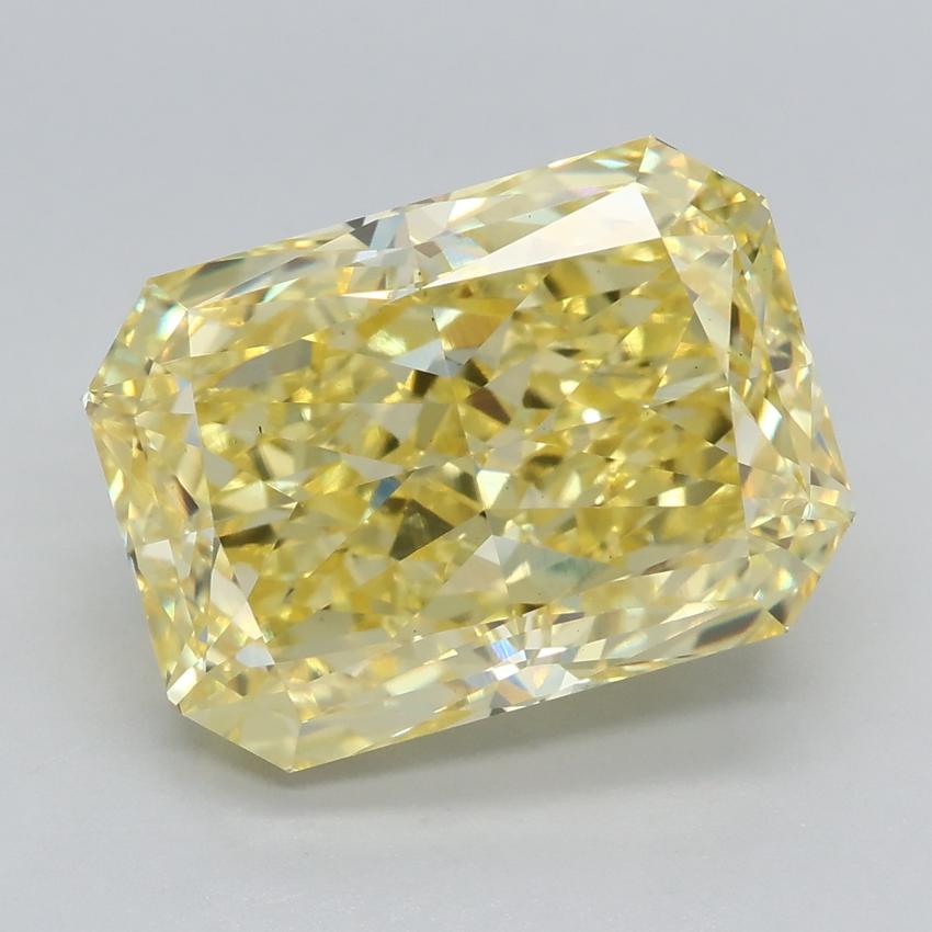 4.23 Ct. Fancy Vivid Yellow Radiant Lab Grown Diamond