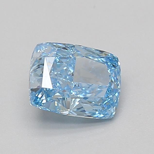1.14 Ct. Fancy Vivid Blue Cushion Lab Grown Diamond