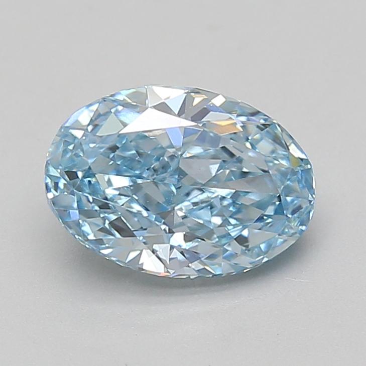 2.02 Ct. Fancy Vivid Blue Oval Lab Grown Diamond