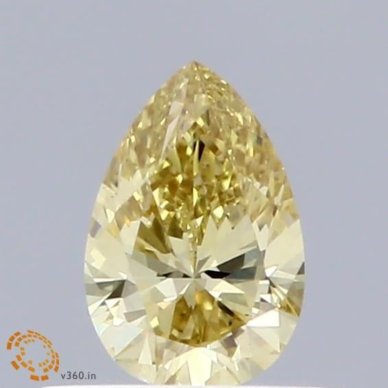 0.32 Ct. Fancy Yellow Pear Lab Grown Diamond