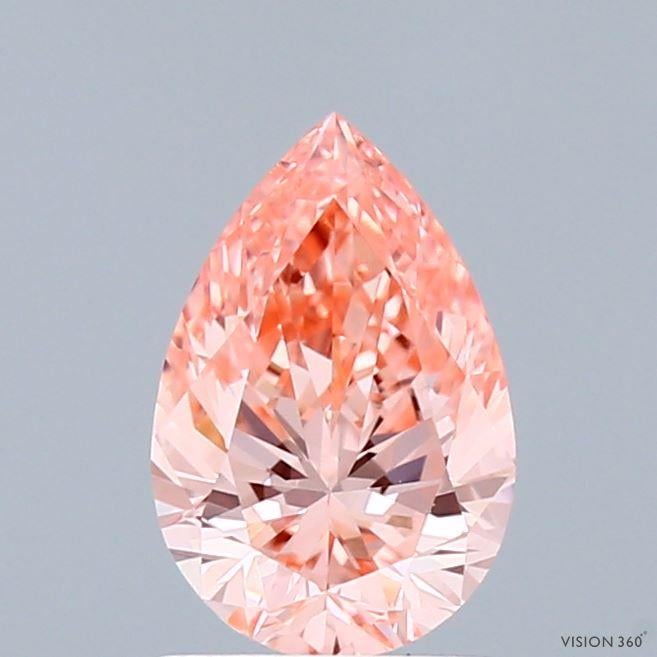 1.05 Ct. Fancy Vivid Pink Pear Lab Grown Diamond