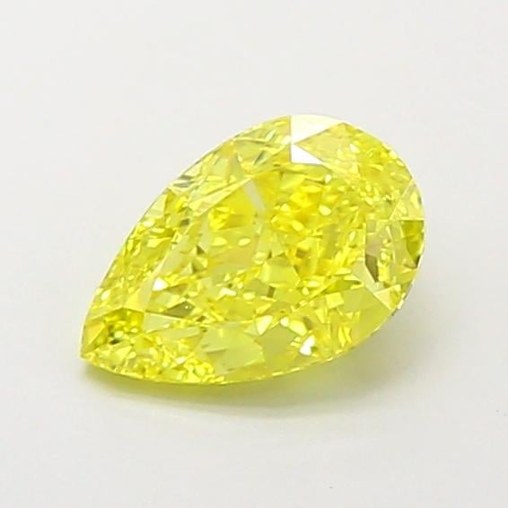 1.16 Ct. Fancy Intense Yellow Pear Lab Grown Diamond