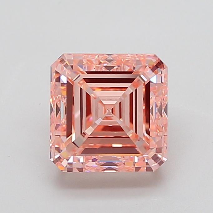 5.01 Ct. Fancy Intense  Pink Asscher Lab Grown Diamond