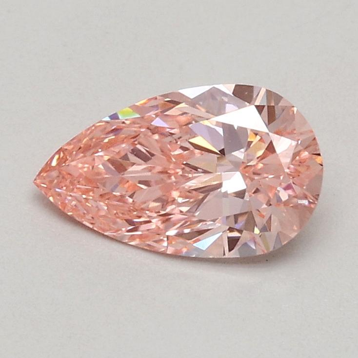 0.51 Ct. Fancy Vivid Pink Pear Lab Grown Diamond