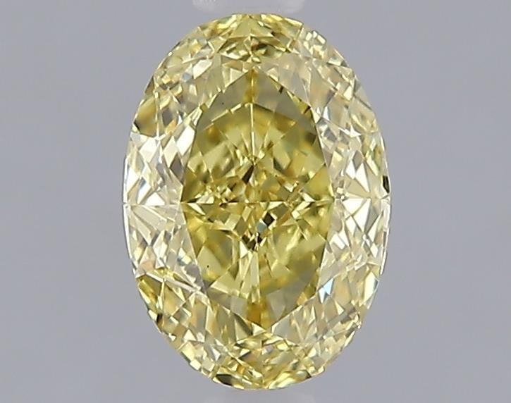 1.08 Ct. Fancy Vivid Yellow Yellow Oval Lab Grown Diamond