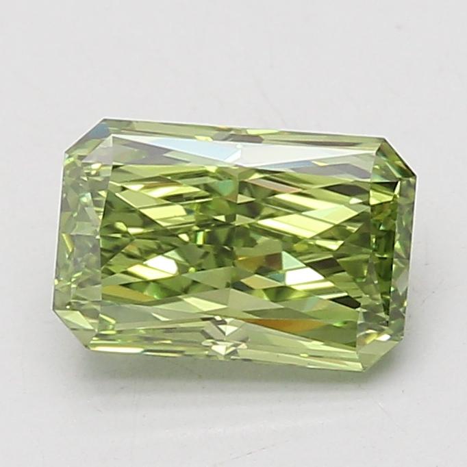 2.06 Ct. Fancy Vivid Green Radiant Lab Grown Diamond