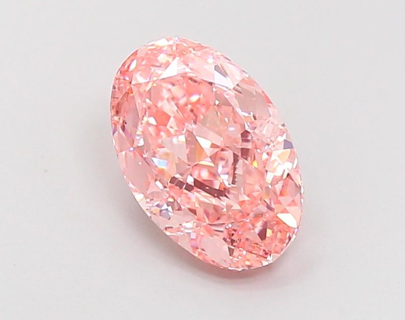 2.22 Ct. Fancy Intense  Pink Oval Lab Grown Diamond
