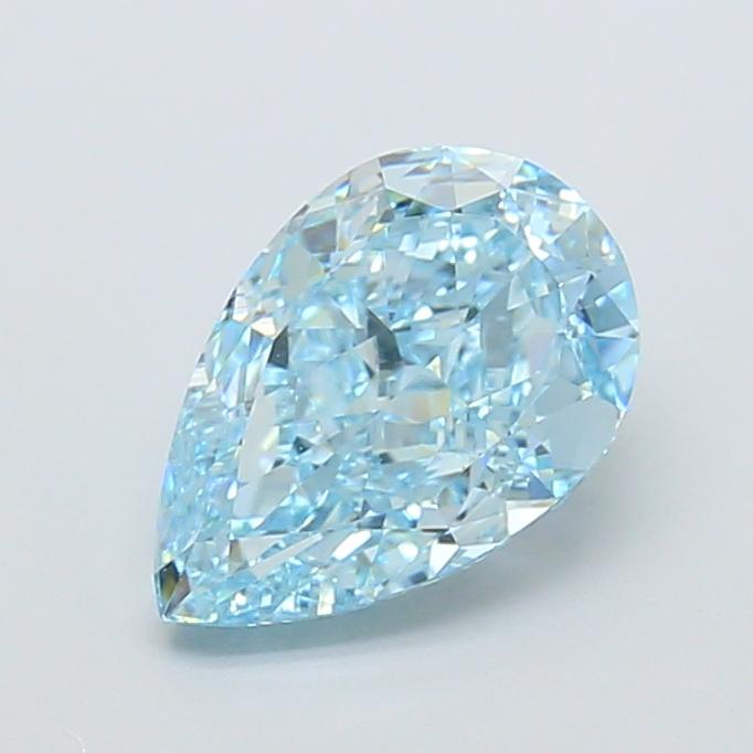2.08 Ct. Fancy Vivid  Blue Pear Lab Grown Diamond