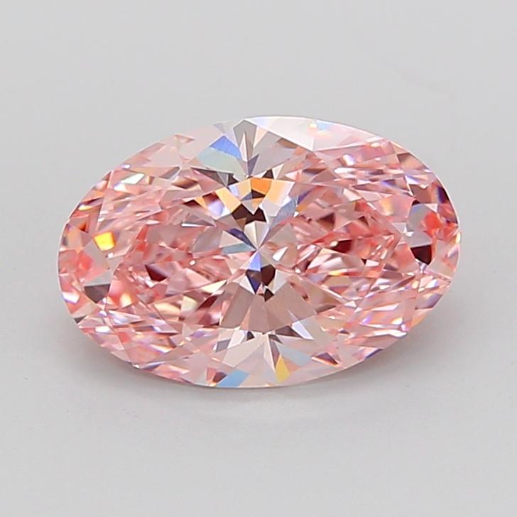 3.01 Ct. Fancy Intense None Pink Oval Lab Grown Diamond