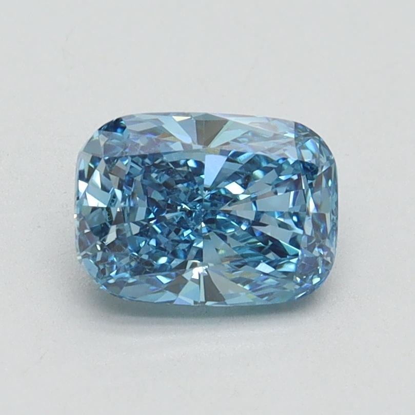 1.00 Ct. Fancy Vivid Blue Cushion Lab Grown Diamond