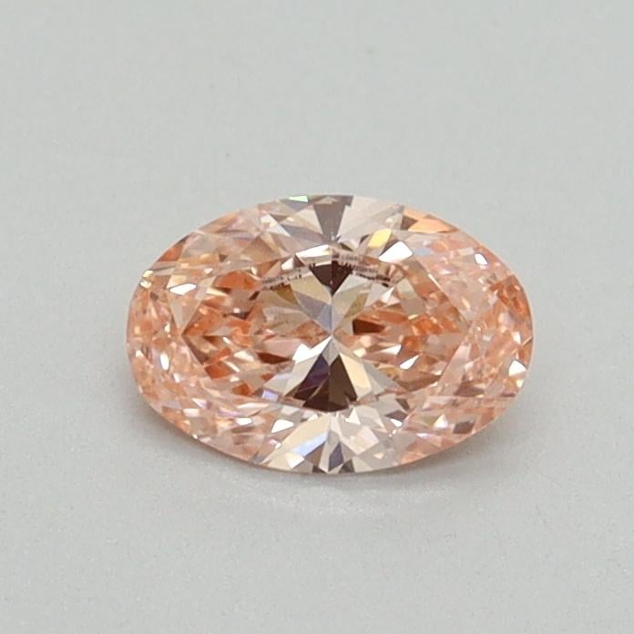 0.40 Ct. Fancy Vivid Pink Oval Lab Grown Diamond