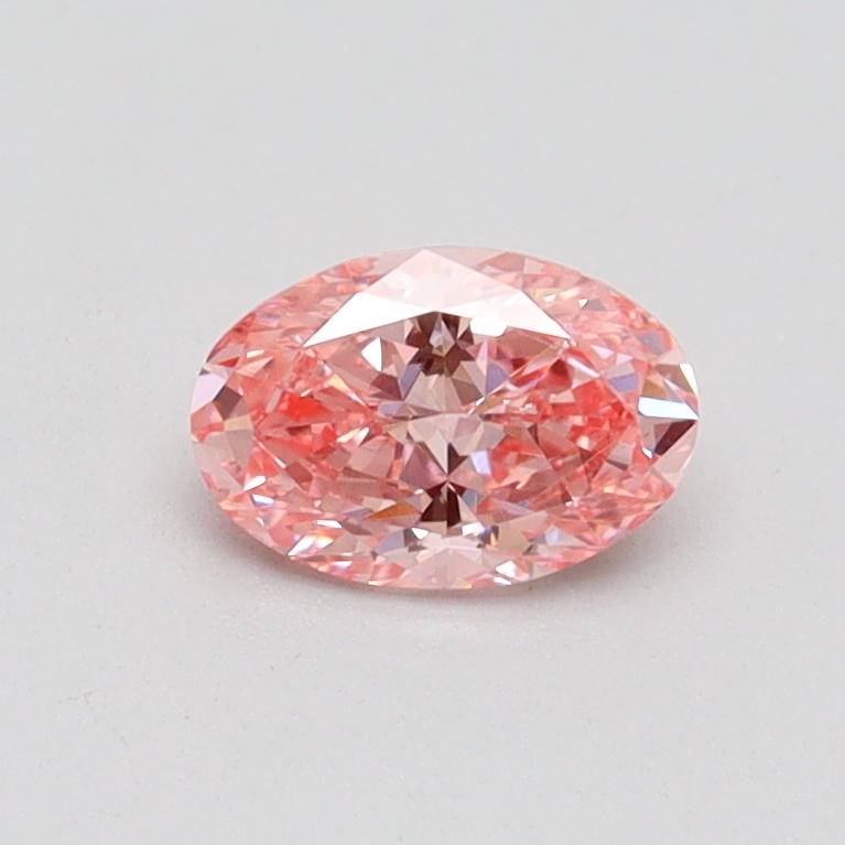 0.51 Ct. Fancy Vivid Pink Oval Lab Grown Diamond