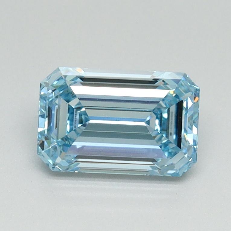 1.01 Ct. Fancy Intense Blue Emerald Lab Grown Diamond