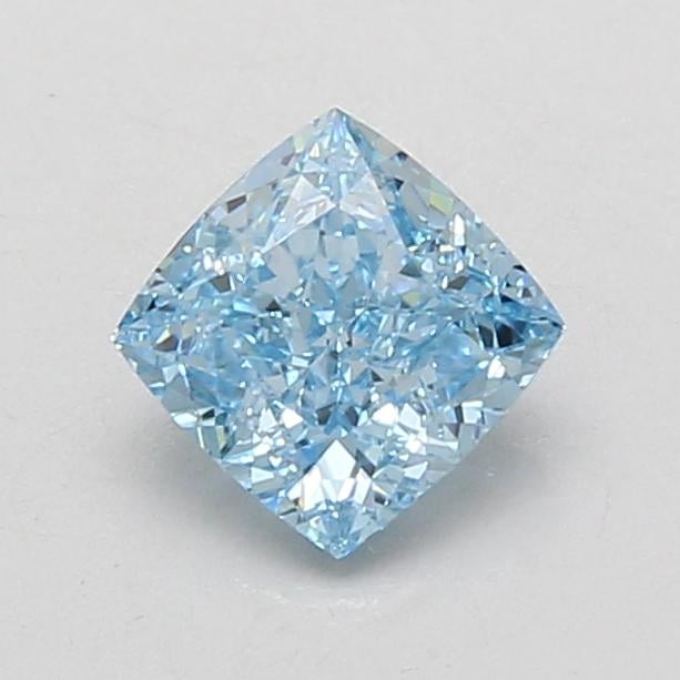 1.07 Ct. Fancy Vivid Blue Cushion Lab Grown Diamond
