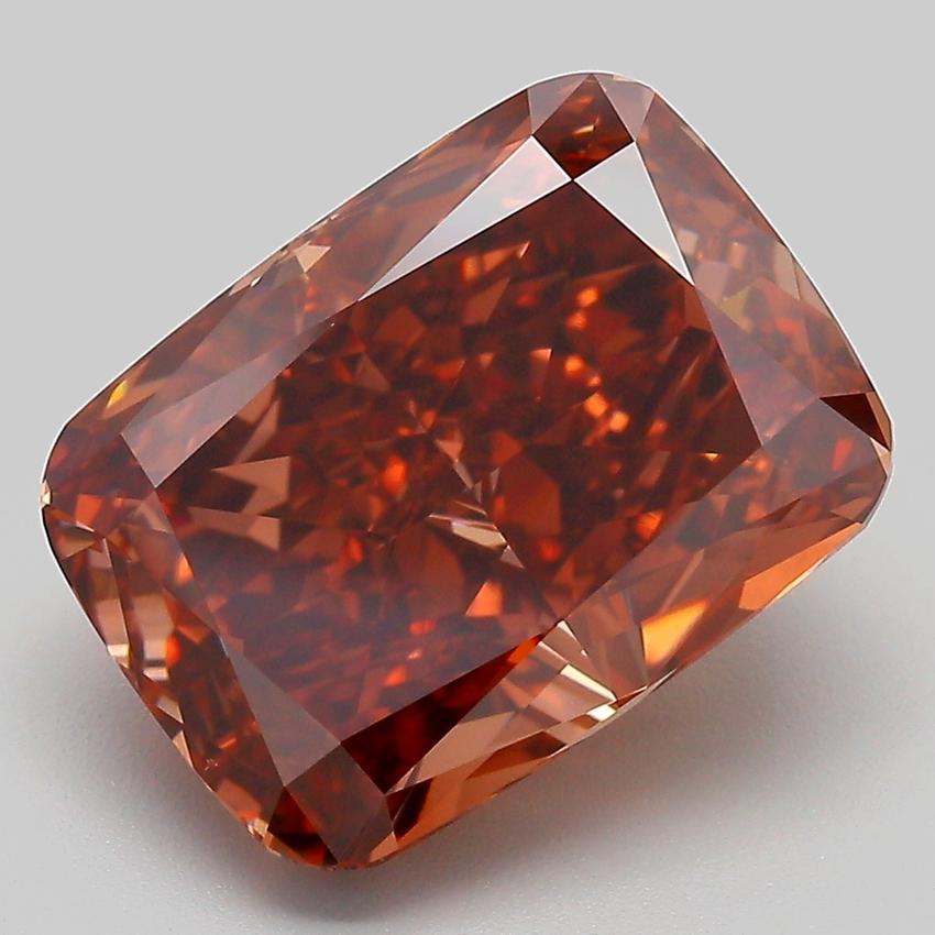 7.11 Ct. Fancy  Brown Cushion Lab Grown Diamond