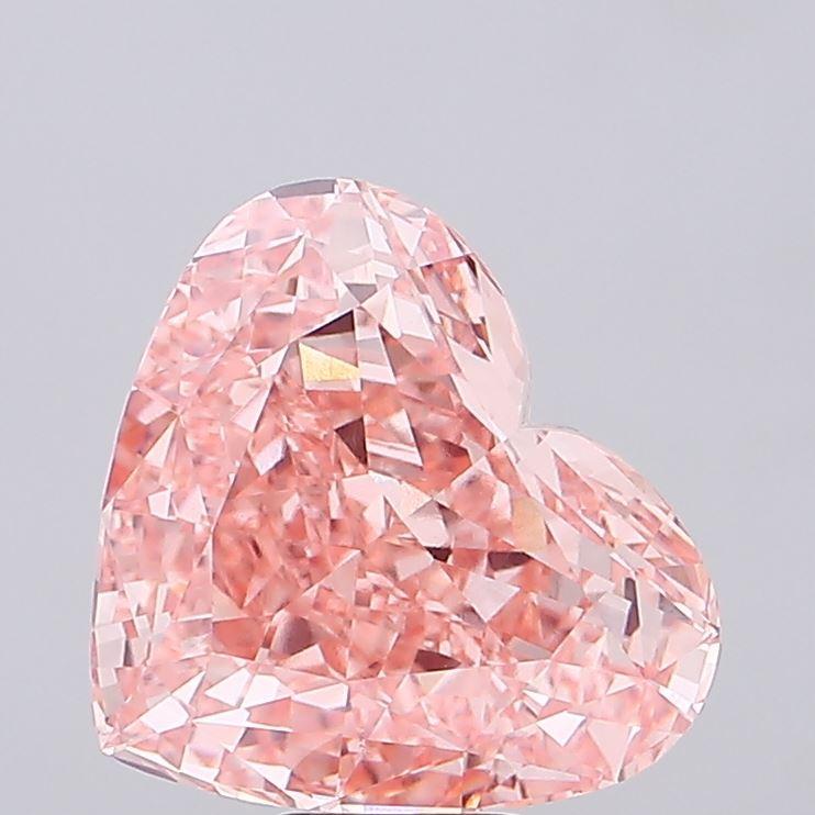 10.48 Ct. Fancy Vivid Pink Heart Lab Grown Diamond
