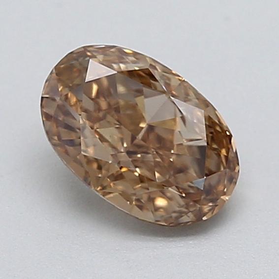 0.53 Ct. Light  Brown Oval Lab Grown Diamond