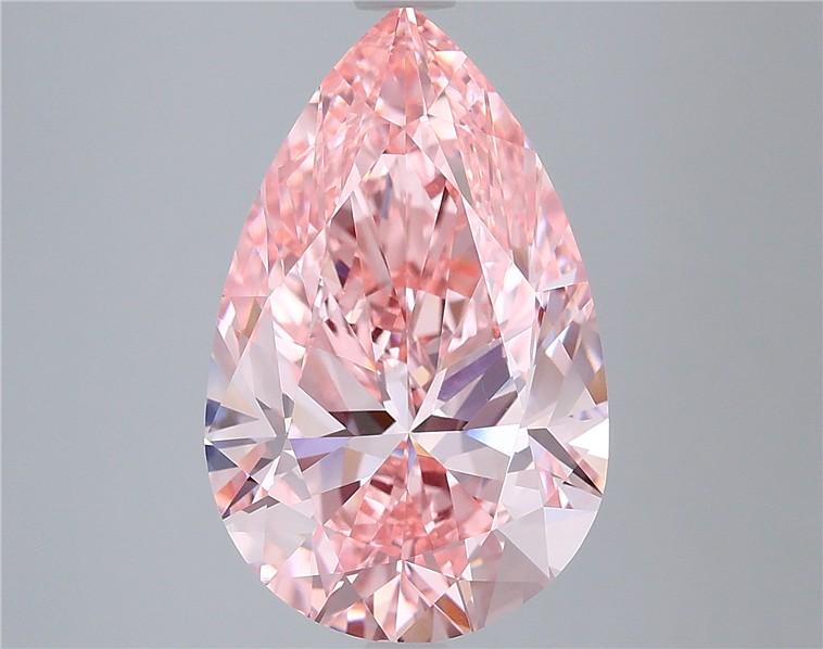 6.00 Ct. Fancy Vivid Pink Pear Lab Grown Diamond