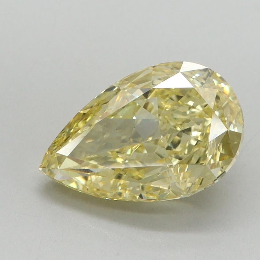 2.06 Ct. Fancy Intense Yellow Pear Lab Grown Diamond