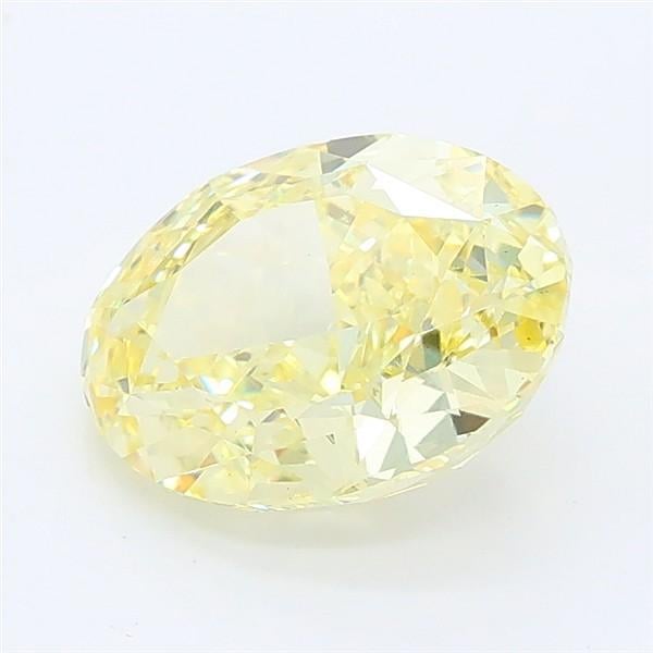 2.14 Ct. Fancy Intense Yellow Oval Lab Grown Diamond
