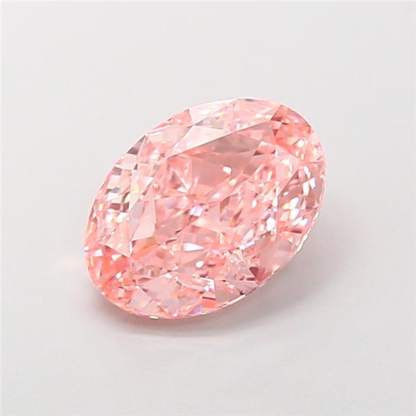 2.80 Ct. Fancy Vivid Pink Oval Lab Grown Diamond
