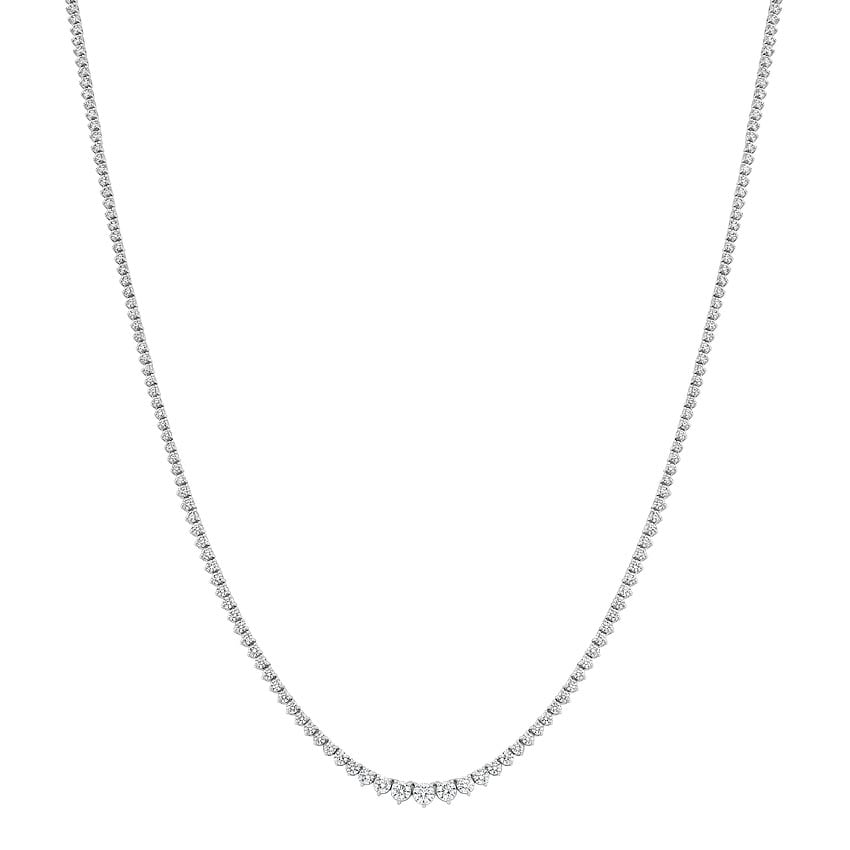 18K White Gold Melrose Lab Diamond Necklace (7 2/5 ct. tw.) Brilliant