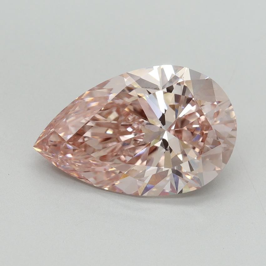 5.19 Ct. Fancy Intense Pink Pear Lab Grown Diamond