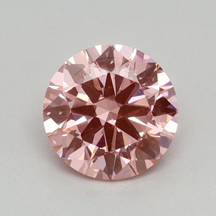 0.38 Ct. Fancy Vivid Pink Round Lab Grown Diamond