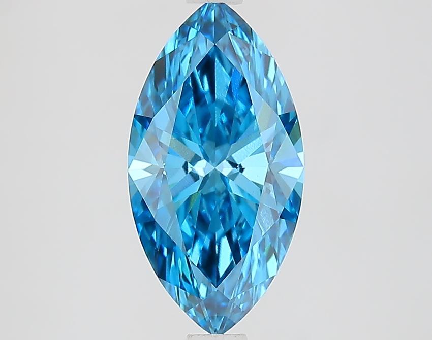 1.72 Ct. Fancy Vivid Blue Marquise Lab Grown Diamond