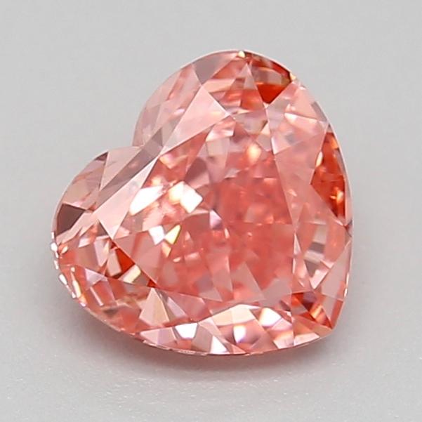 0.50 Ct. Fancy Vivid  Pink Heart Lab Grown Diamond