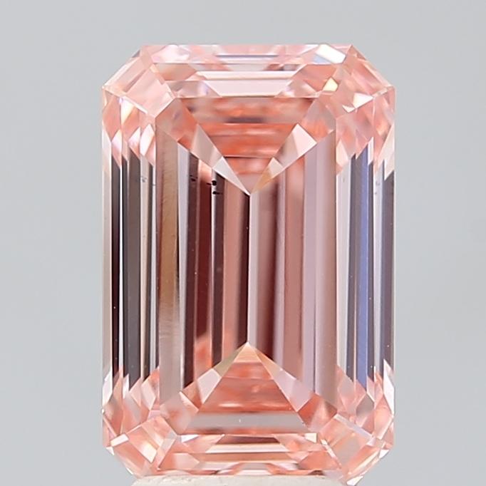 3.88 Ct. Fancy Intense Pink Emerald Lab Grown Diamond