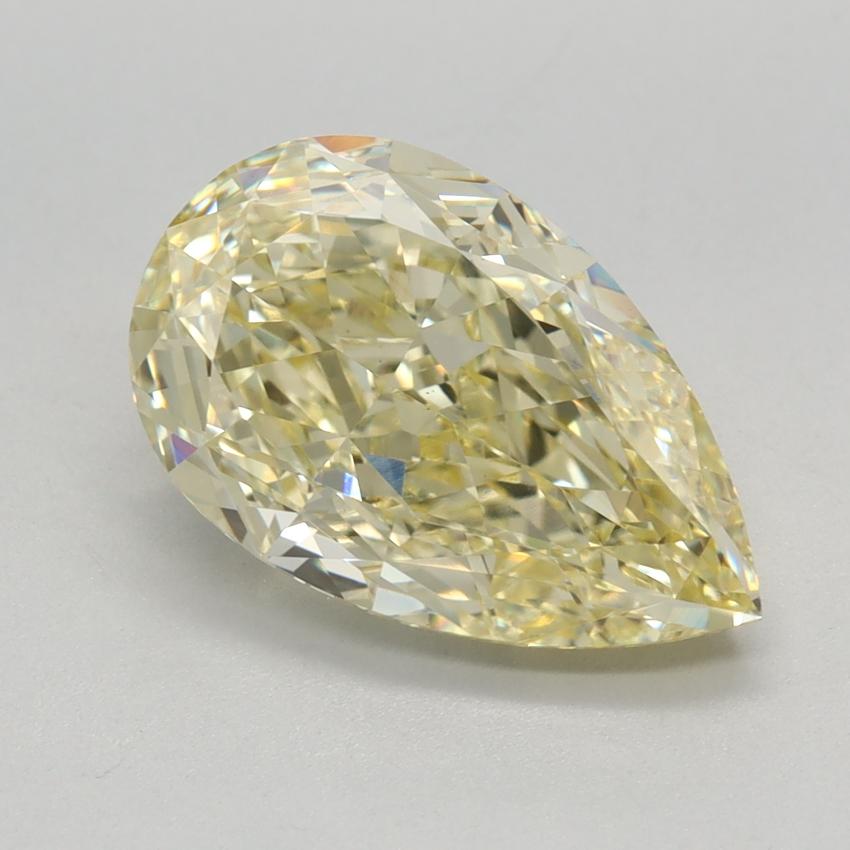 3.43 Ct. Fancy Intense Yellow Pear Lab Grown Diamond