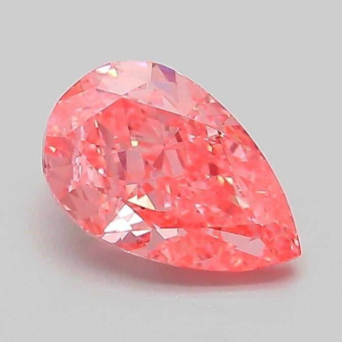 1.01 Ct. Fancy Vivid Pink Pear Lab Grown Diamond