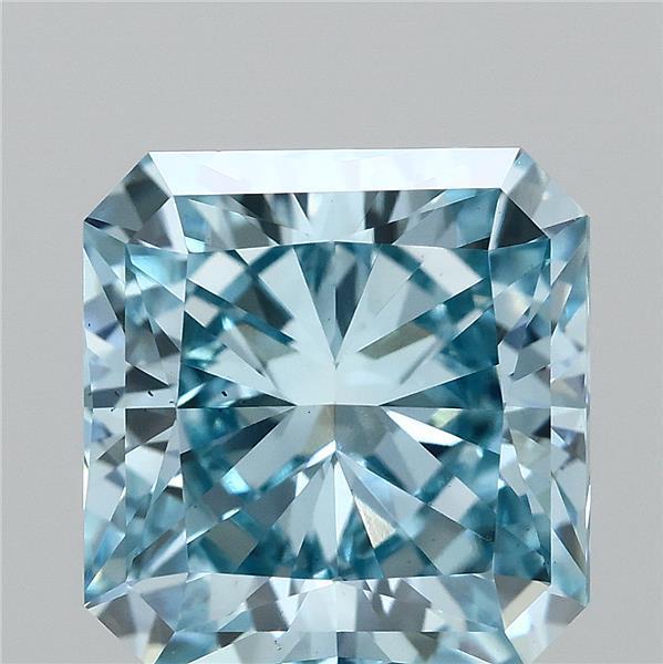 2.81 Ct. Fancy Vivid Blue Radiant Lab Grown Diamond