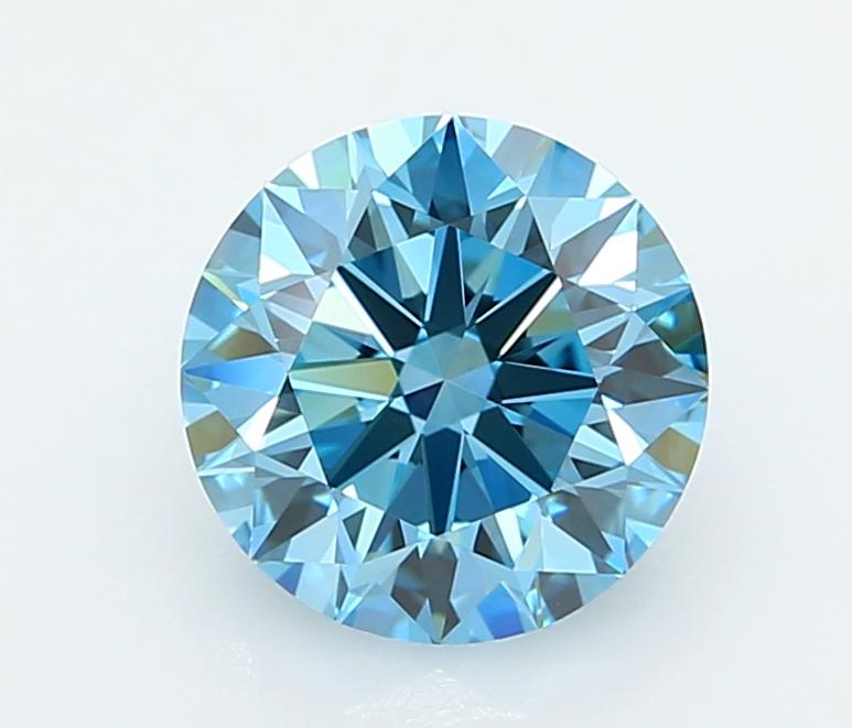 2.60 Ct. Fancy Vivid  Blue Round Lab Grown Diamond