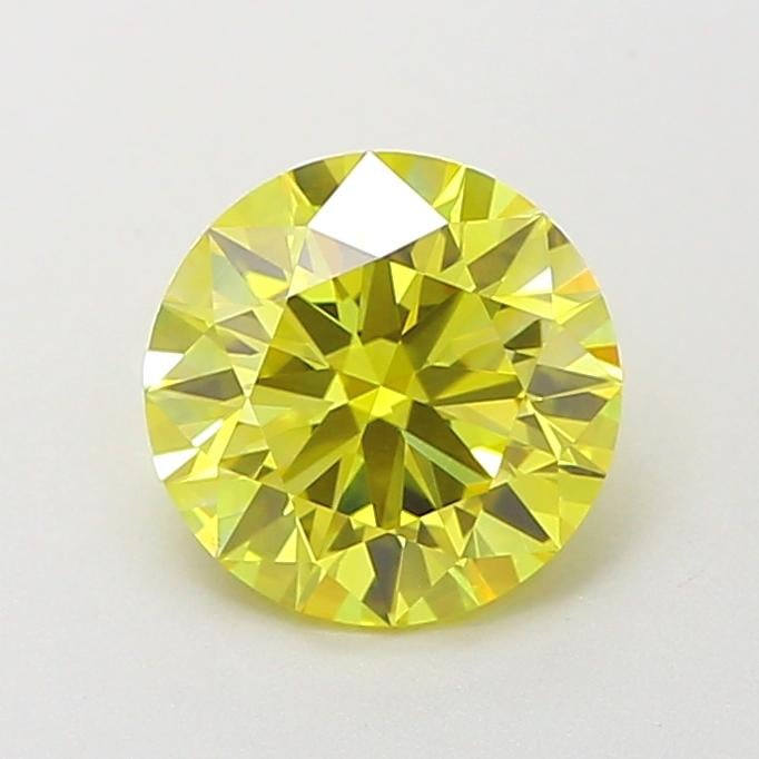 1.06 Ct. Fancy Vivid  Yellow Round Lab Grown Diamond