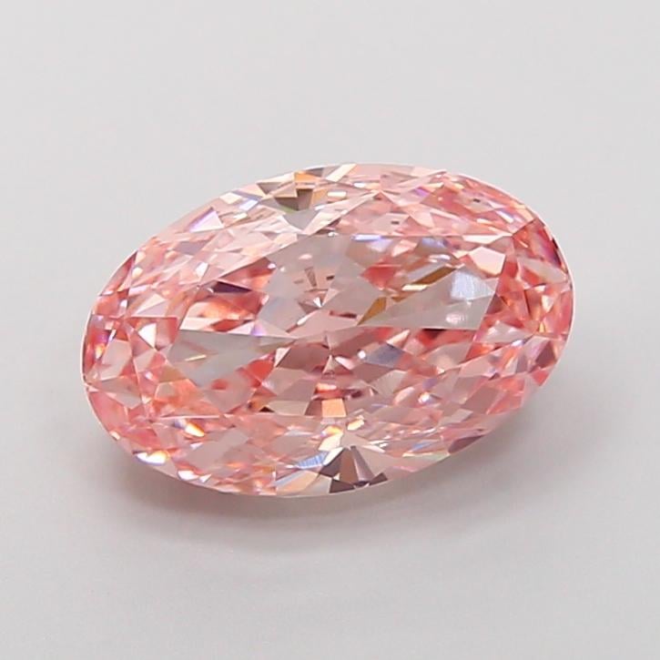 4.56 Ct. Fancy Vivid Pink Oval Lab Grown Diamond