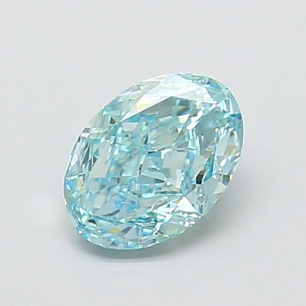 1.02 Ct. Fancy Vivid  Blue Oval Lab Grown Diamond