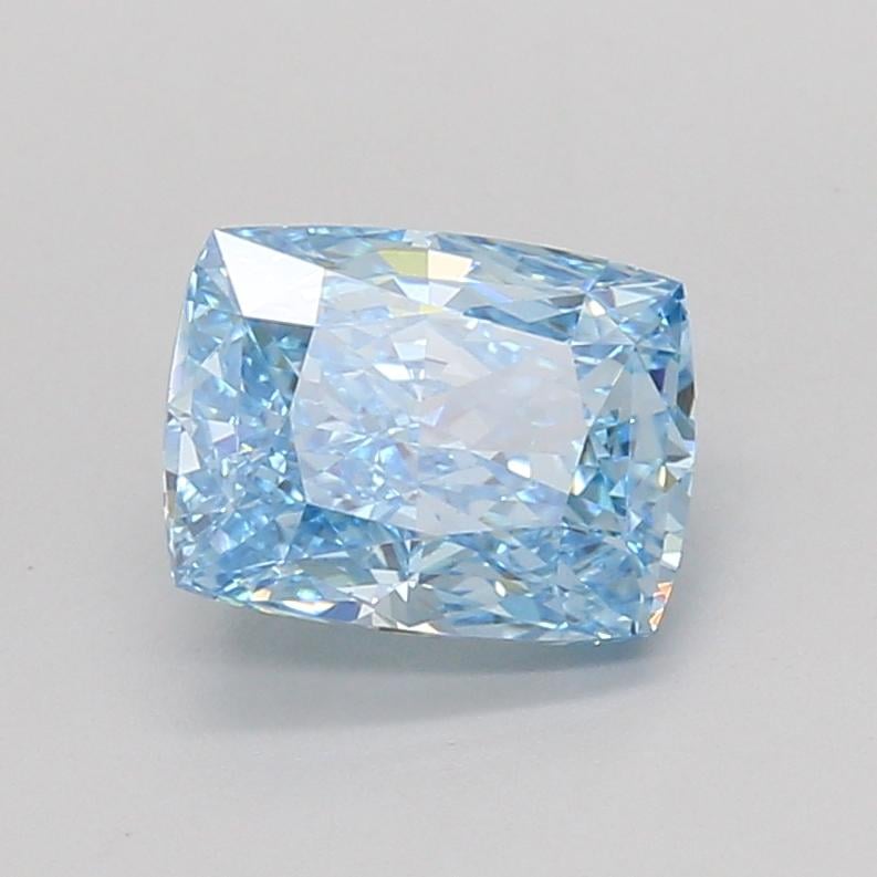 2.07 Ct. Fancy Vivid Blue Cushion Lab Grown Diamond