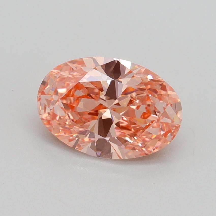 1.01 Ct. Fancy Intense Pink Oval Lab Grown Diamond