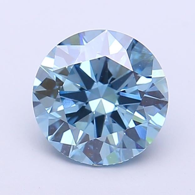 1.52 Ct. Fancy Vivid  Blue Round Lab Grown Diamond