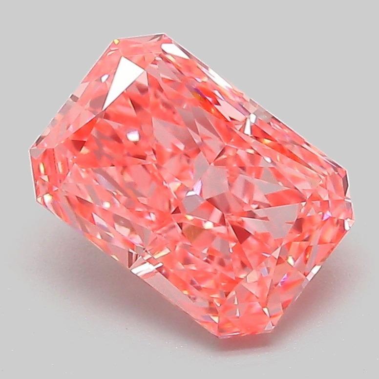 2.04 Ct. Fancy Vivid Pink Radiant Lab Grown Diamond