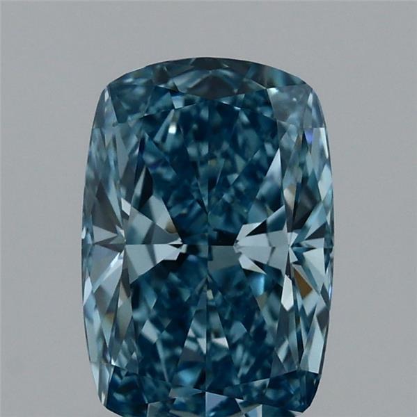 1.01 Ct. Fancy Vivid  Blue Cushion Lab Grown Diamond